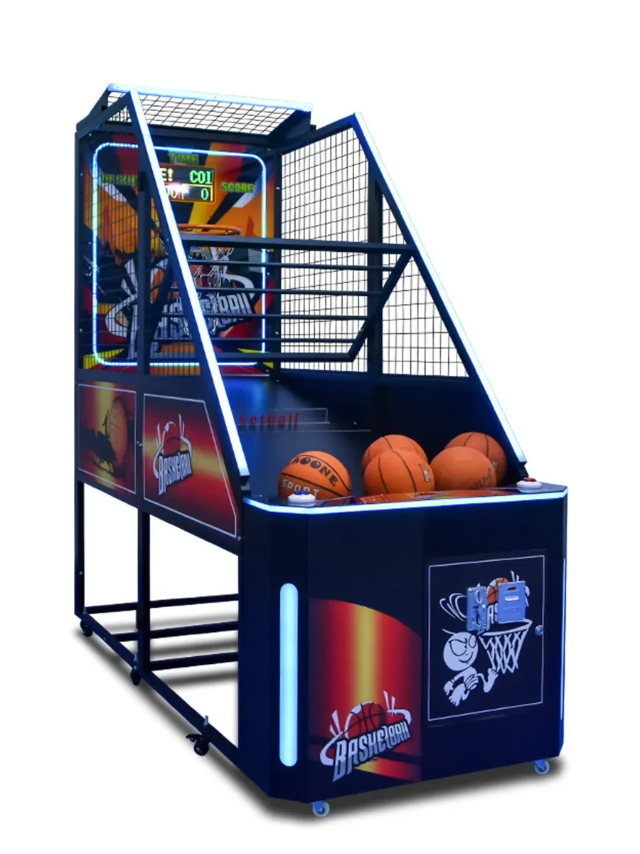 Children's Basketball Machine Shooting Machine Luxury Adult Indoor Electronic Coin Folding Basketball Game Machine