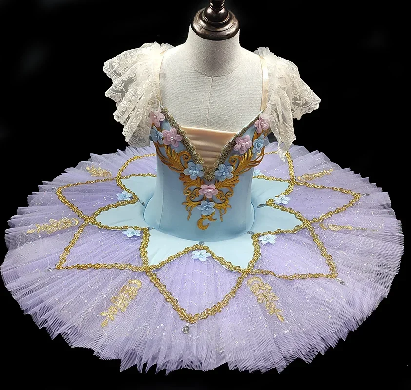 Nuevo vestido de tutú de Ballet profesional para adultos, expositor de ventana, vestido de actuación, falda de Bella Durmiente, traje de baile para niños