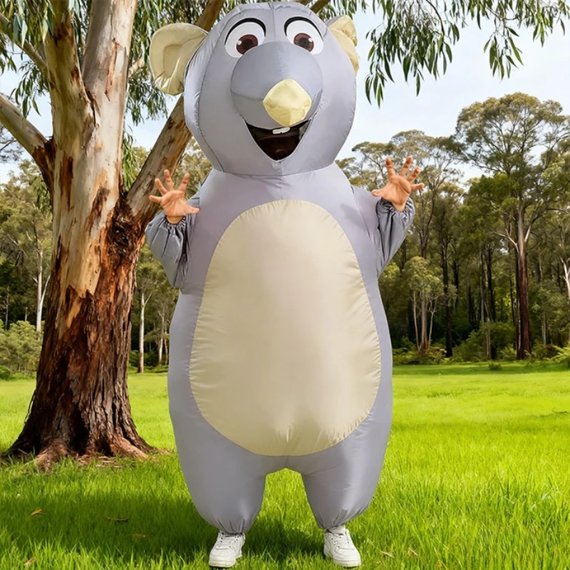 

Mouse Rat Cosplay Inflatable Costume Big Gray Mouse flow up Suit Halloween Carnival Party Costume Novel Animal Inflatable Prop