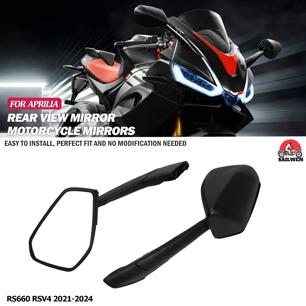 

For APRILIA RS660 RSV4 2021-2024 Motorcycle Foldable Rearview Rear View Side Mirrors