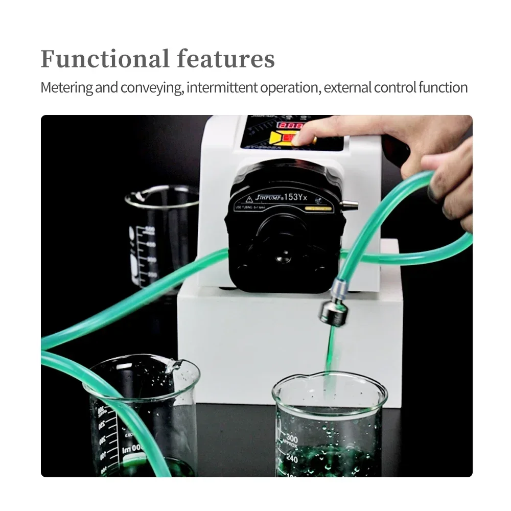 JIHPUMP 110v 220v Small Easy Load Dual Peristaltic Pump Controller Water Liquid Dosing Hose Pumps Pumping Machine Price