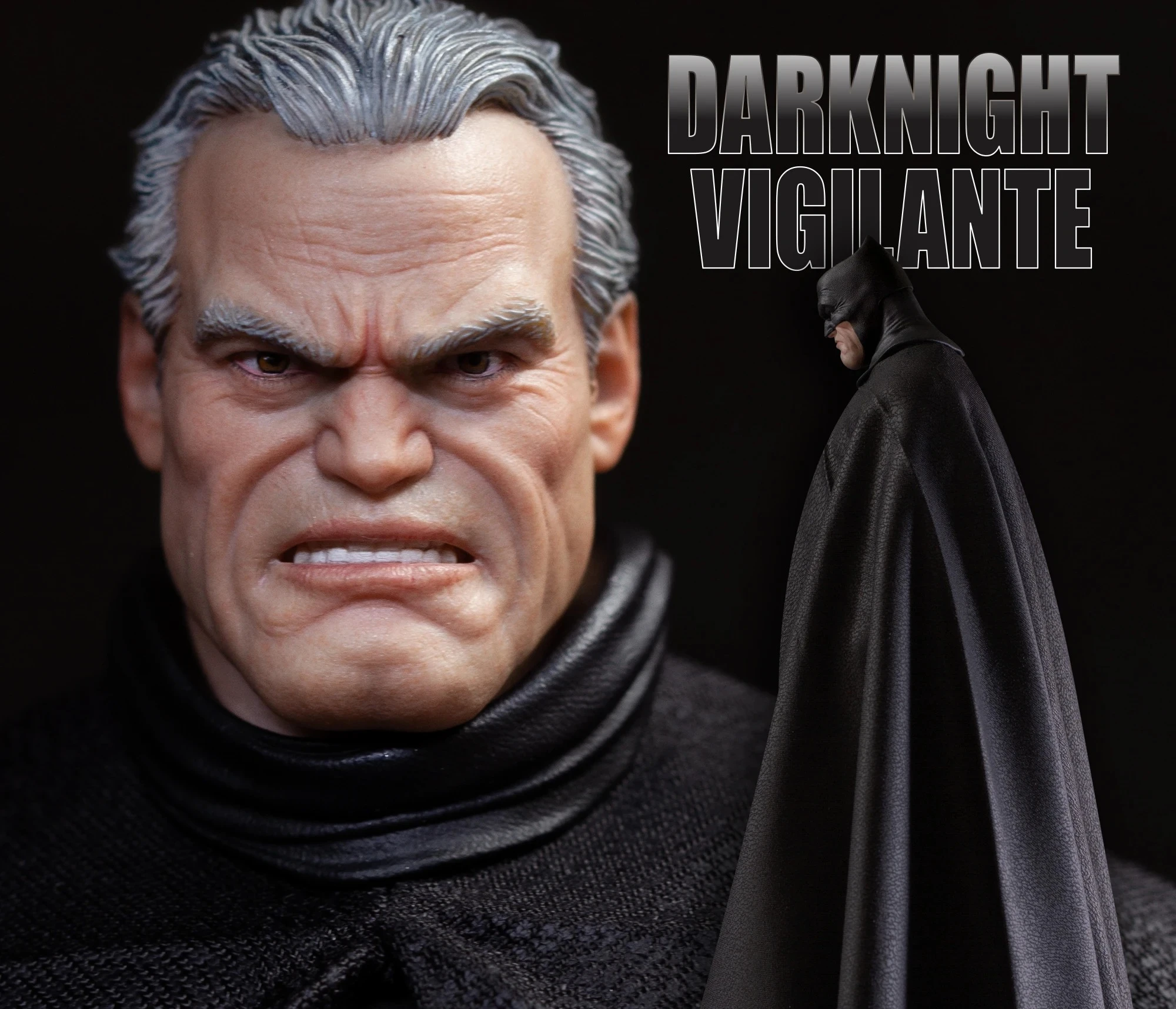 متوفر في المخزون الفوضى الفوضى No002 1/12 Darknight Vigilante باتمان فارس الظلام يعود سوبرمان أنيمي عمل أرقام اللعب نموذج هدية #5