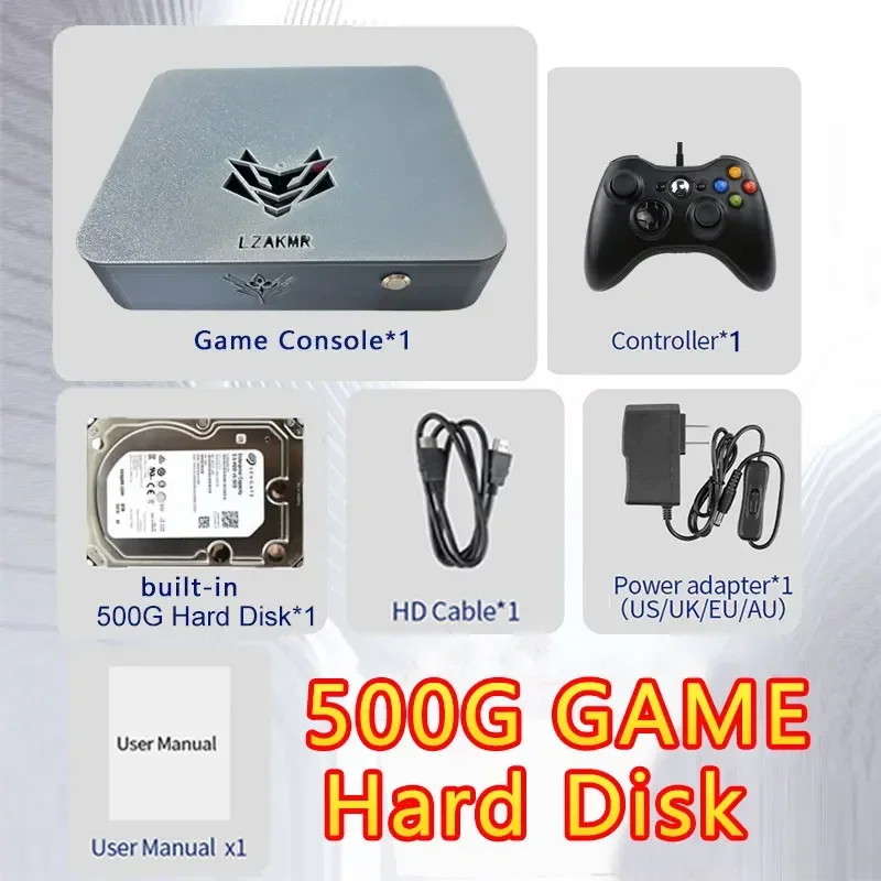 Ultieme Gaming-ervaring AK1 Game Box Windows 11 2T/4T Gamesysteem 8G/16G RAM met 70000+ games voor PS2/PS3/WII/SS/GAMECUBE