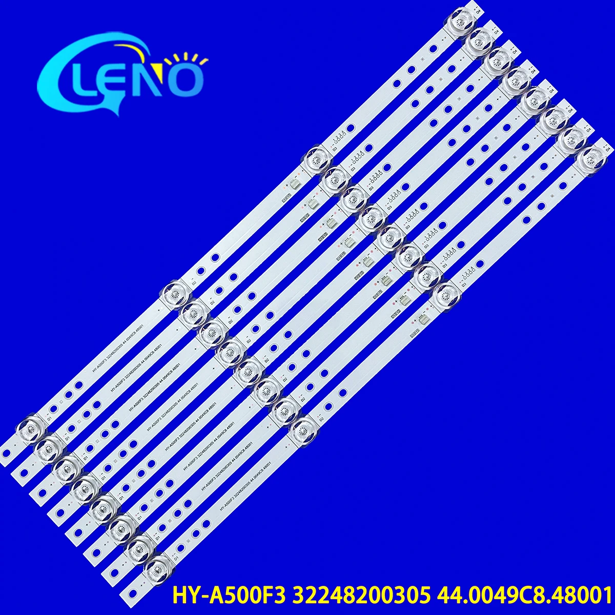 

8PCS LED backlight strip FOR Xianke 50A Kangjia LC55HS26 HY-A500F3 32248200305 44.0049C8.48001 LED50K560 43CM 3V 4LED