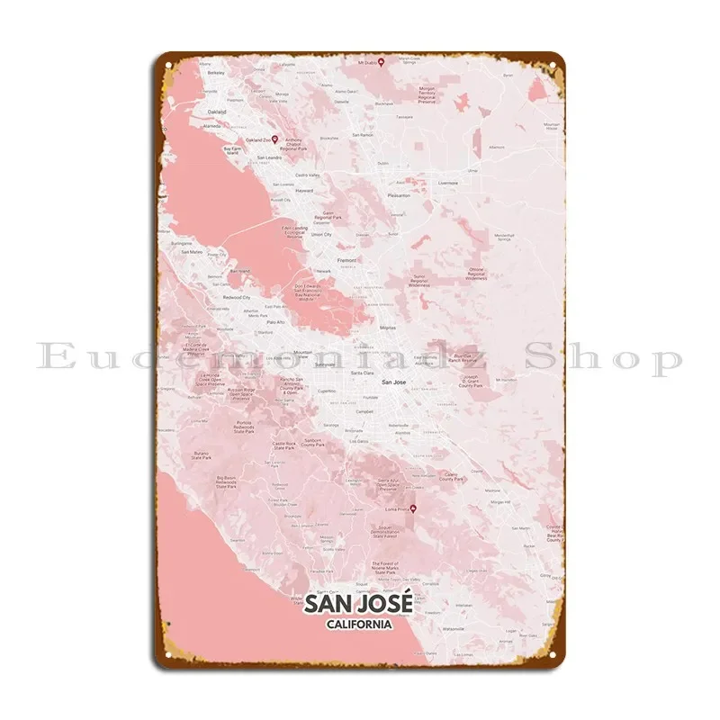 ملصق سان جوس لوحة معدنية ملصق لوحات الحفلات طباعة ريترو إنشاء ملصق تسجيل المطبخ من القصدير #1