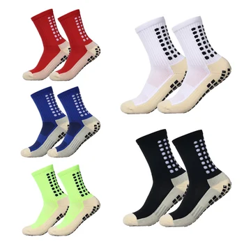 Anti-Slip Football Socks Men Women Sports Socks Breathable Silicone Bottom Soccer Outdoor Sport Running Cycling Grip Socks