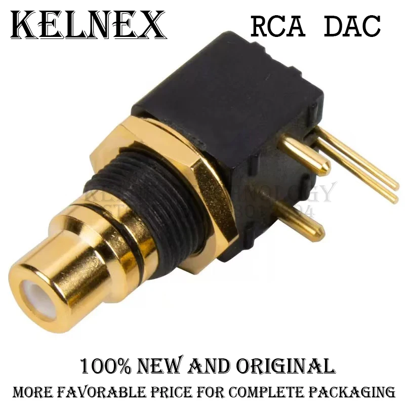 RCA phono cartridge DAC decoder digital coaxial input/output PCB 90-degree soldered socket