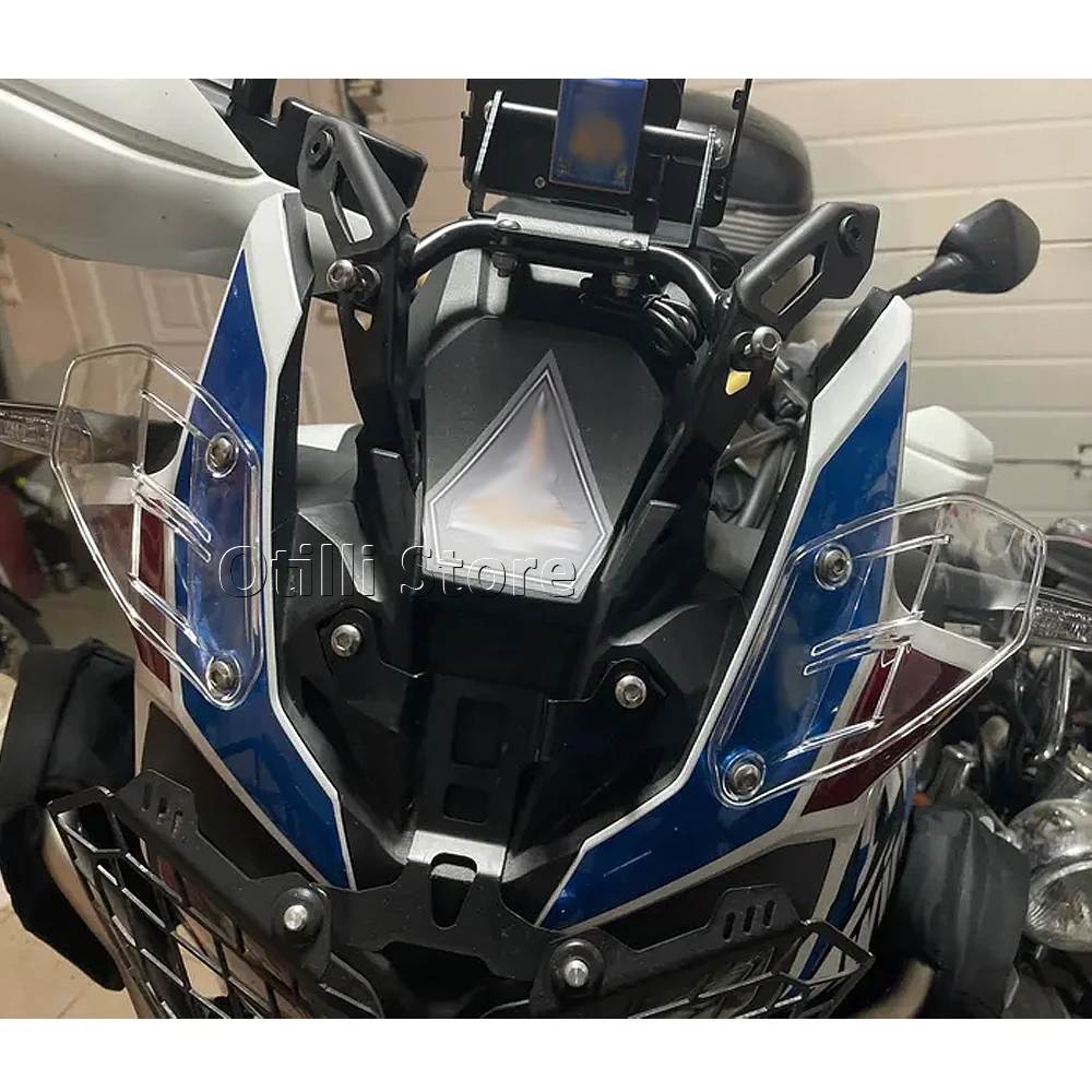 لهوندا CRF 1000 L CRF1000L أفريقيا التوأم مغامرة الرياضة L1 L2 دراجة نارية الملحقات الجديدة منحرف الرياح العلوي قناع عدة #4