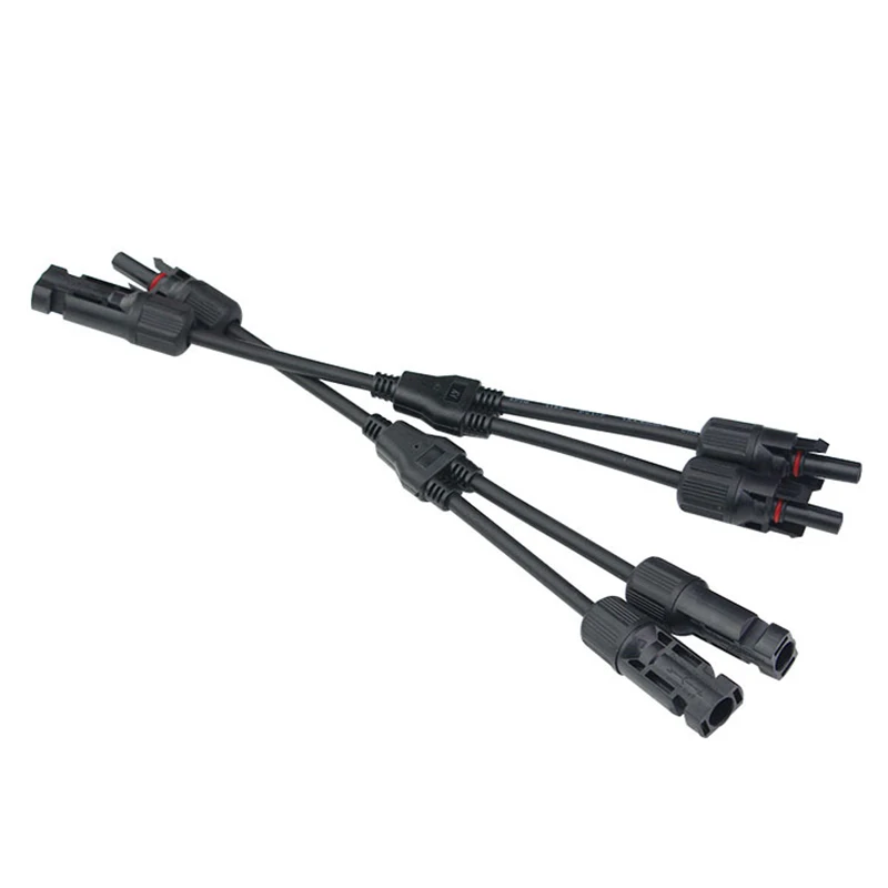Solar Connectors Y Branch Parallel PV Adapter Cable Solar Panel Connector Wire Plug Tool Kit for Solar Panel