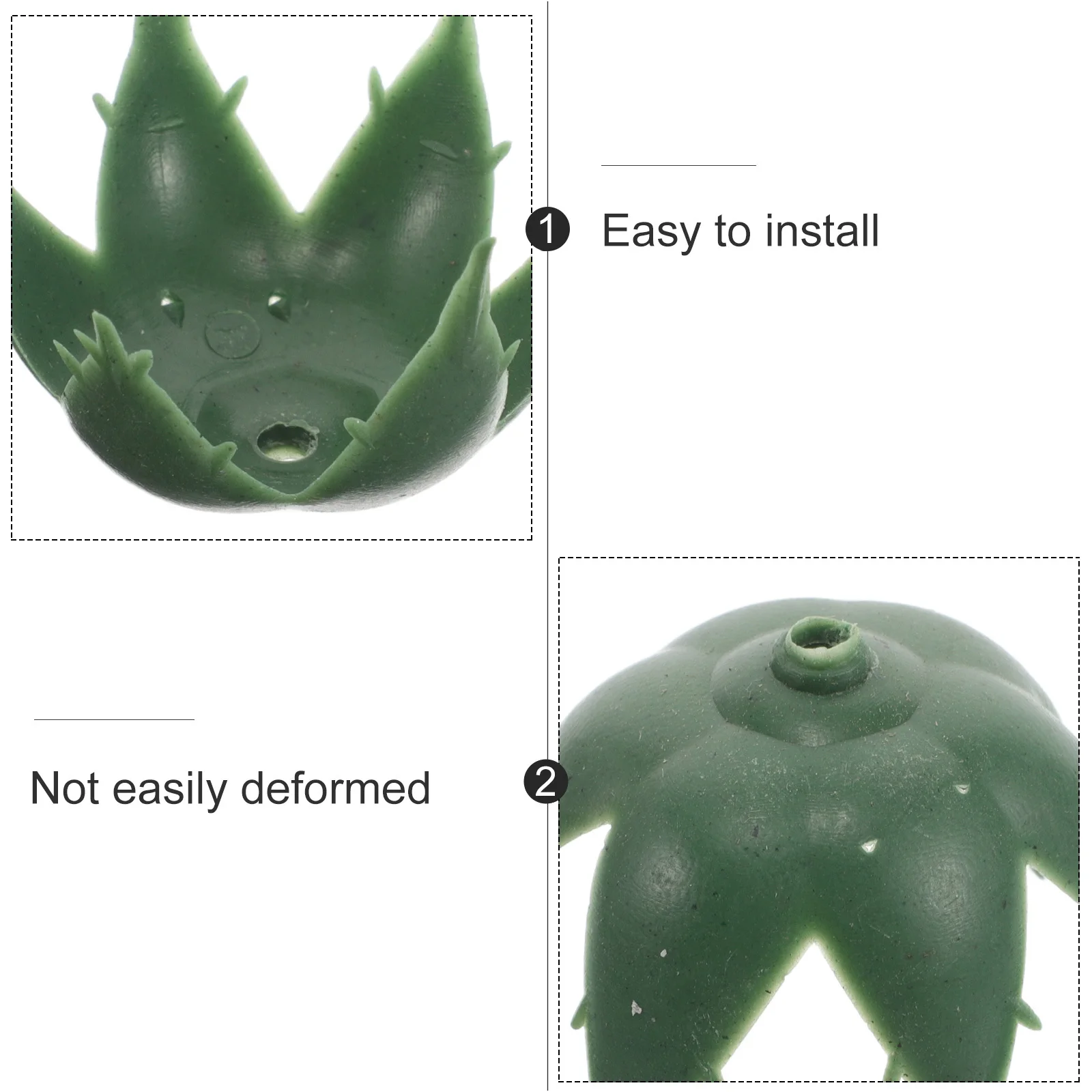 50Pcs Artificial Flower Calyxes Simulation Torus Green Sepals for DIY Floral Arrangement Bouquet Making Supplies