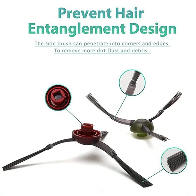 LITE-Für Ecovacs DEEBOT T9 AIVI/T9 AIVI + Roboter Staubsauger 22PCS Ersatzteile Hauptseite Pinsel filter Mopp Tuch