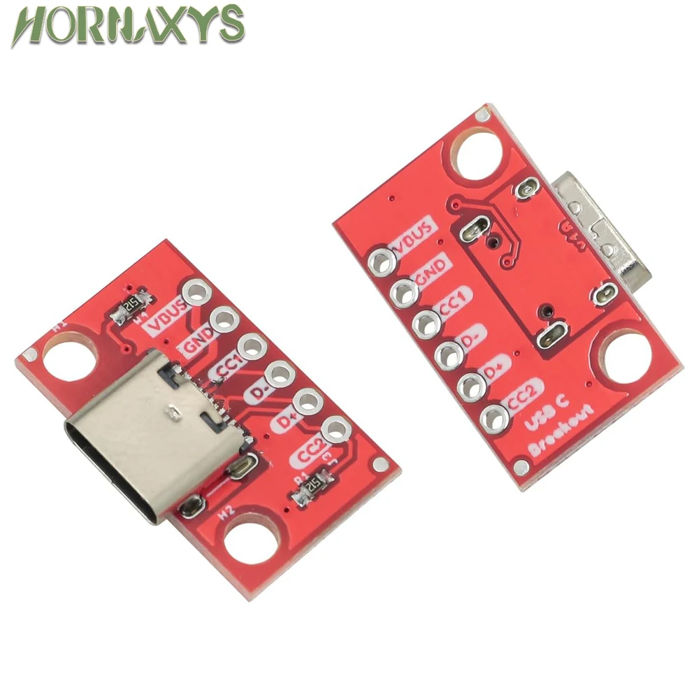 10pcs TYPE-C Test Board USB3.1 16P To 2.54 High Current Power Adapter Board NEW