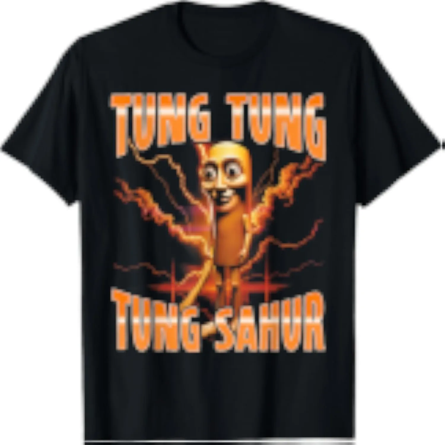 Surreal Italian Brainrot Meme Tung Tung Tung Sahur T-Shirt
