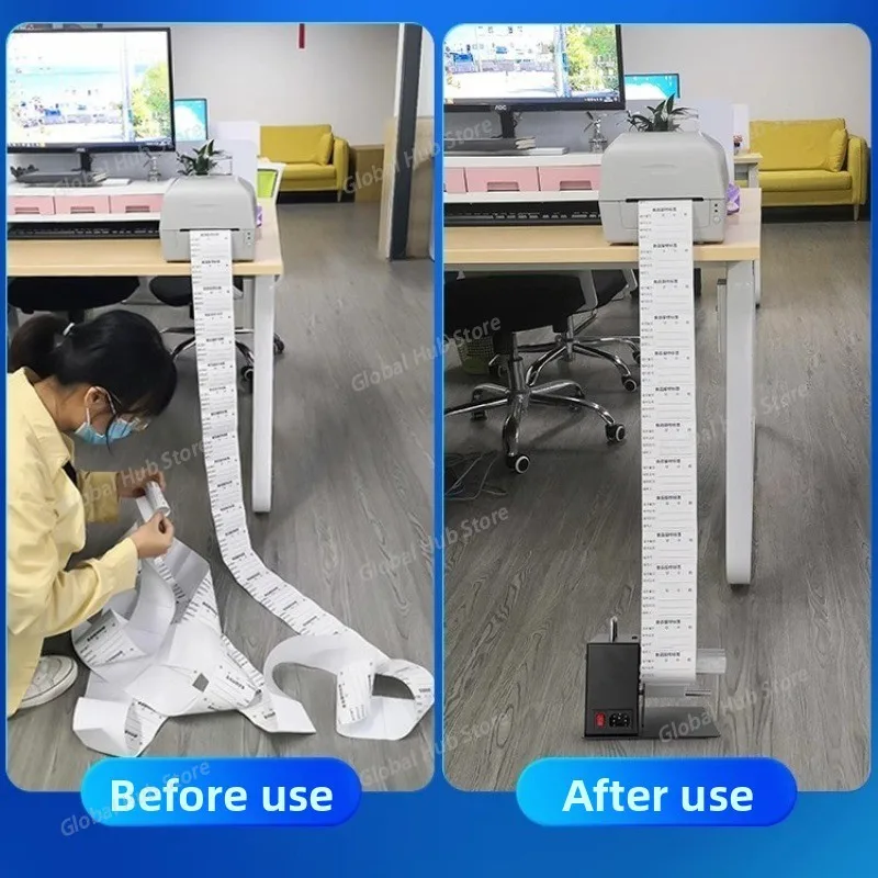R6Pro Label Rewinder, Self-adhesive Barcode Label Paper, Clothing Washing Label Bidirectional Rewinder