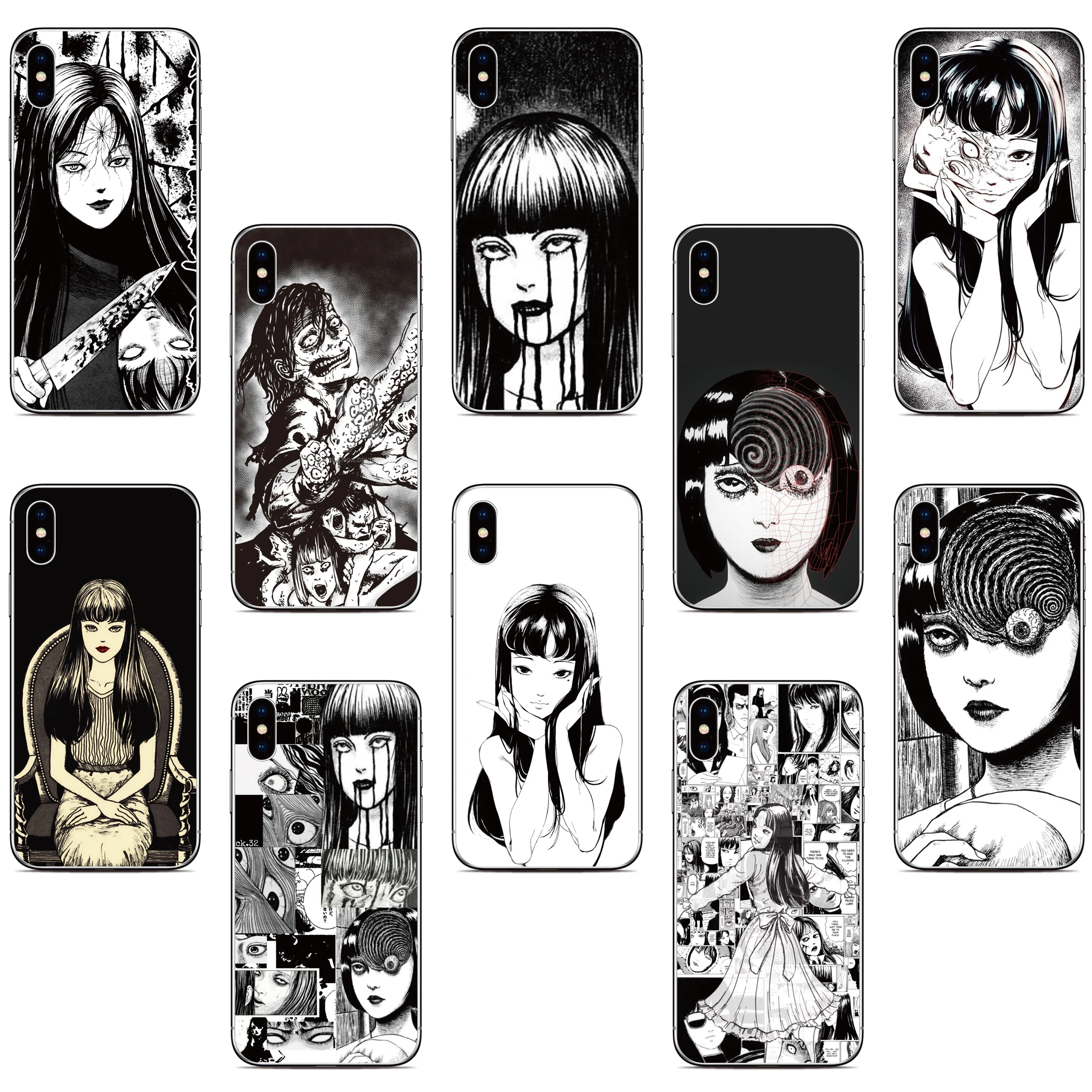 Comic Junji Ito Phone Case For Sony Xperia 10 5 1 II III IV V 2023 XZ5 XZ4 XZ3 XZ2 XA2 Plus XA3 Ultra L4 L3 E5 Z5 Lite Cover