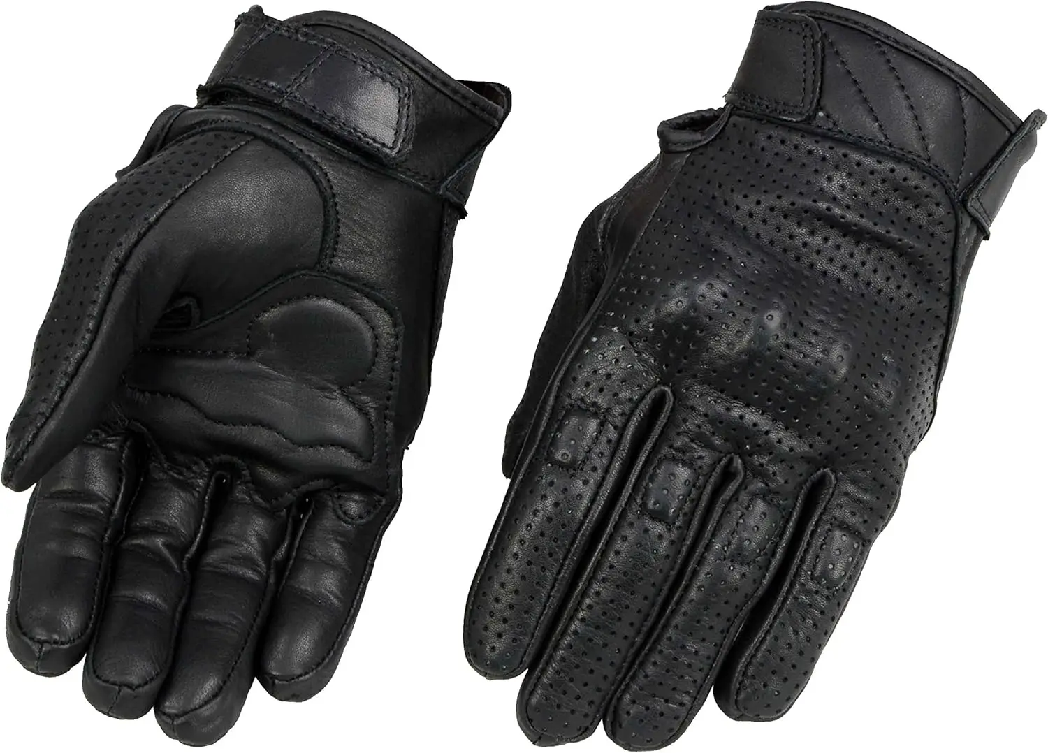 

Men's Leather Gloves with Gel Palm & Knuckle Protectors for Comfort and Safety