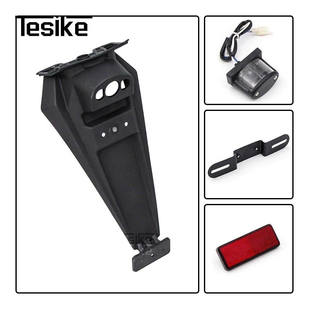 Motorcycle Rear Fender Mudguard With Splash License Plate Frame Bracket Cover For Kawasaki ZX636 ZX-6R ZX6R ZX 6R 2007 2008 view 4