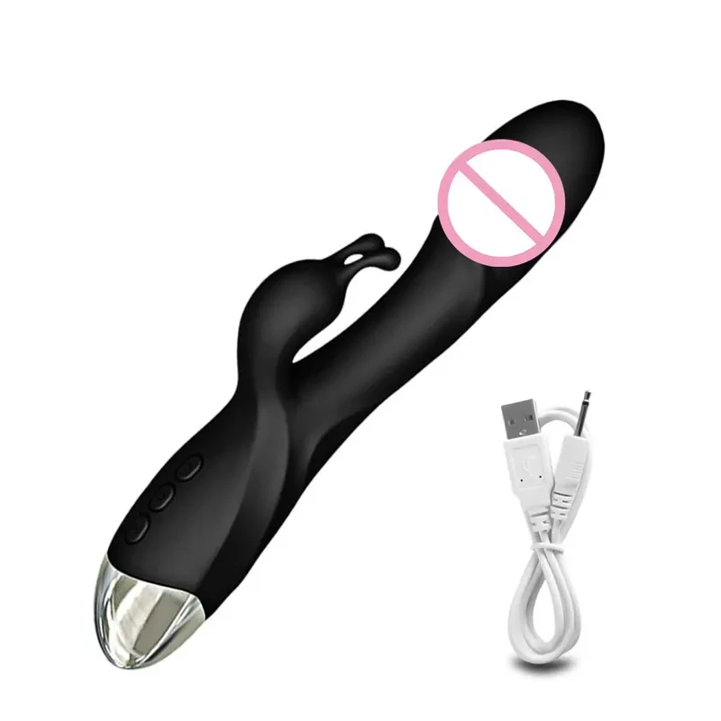 Rabbit G Spot Vibrator Powerful Clitoris Stimulator Vagina Nipple Massage Female Masturbator Dildo Silent Sex Toy for Women 18+