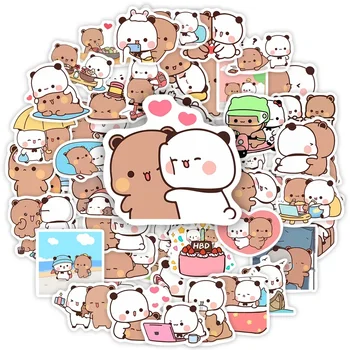 10/30/50pcs Bubu e Dudu Adesivi Simpatico Orso Coppia Giocattolo FAI DA TE Doodles Decorativo Graffiti Decalcomania Bottiglie di Telefono Scrapbook Impermeabile