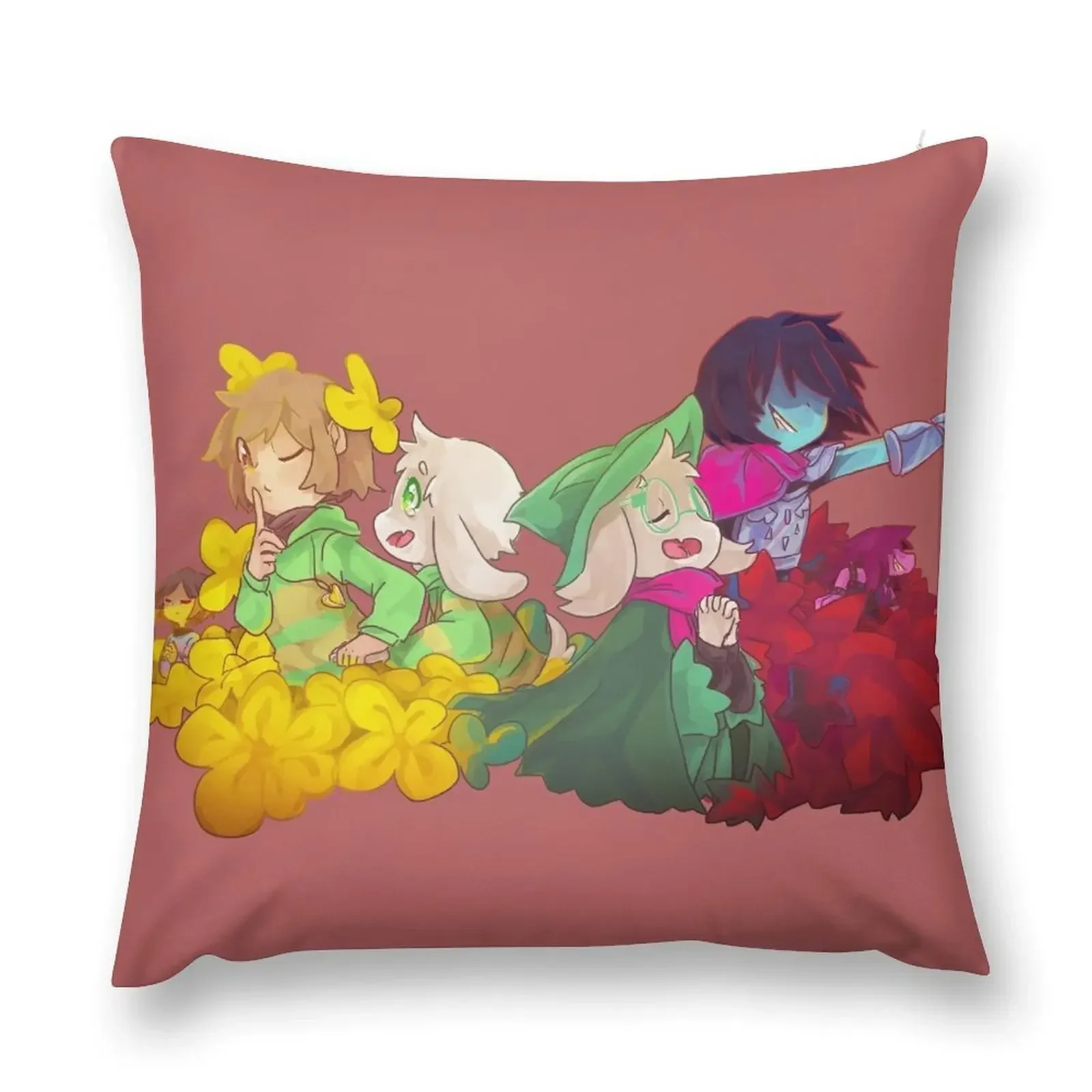 Undertale x Deltarune Throw Pillow Christmas Pillows Pillow Case Christmas pillow