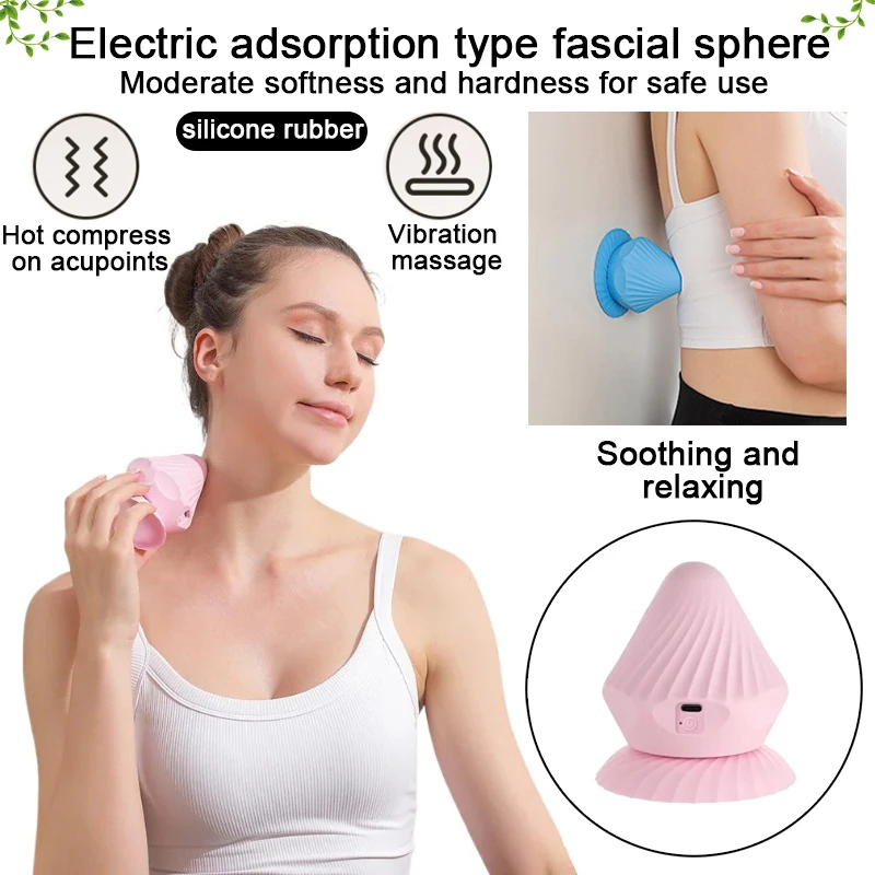 

Multi functional electric suction type fascia ball muscle relaxation vibration massager charging fitness exercise massage ball