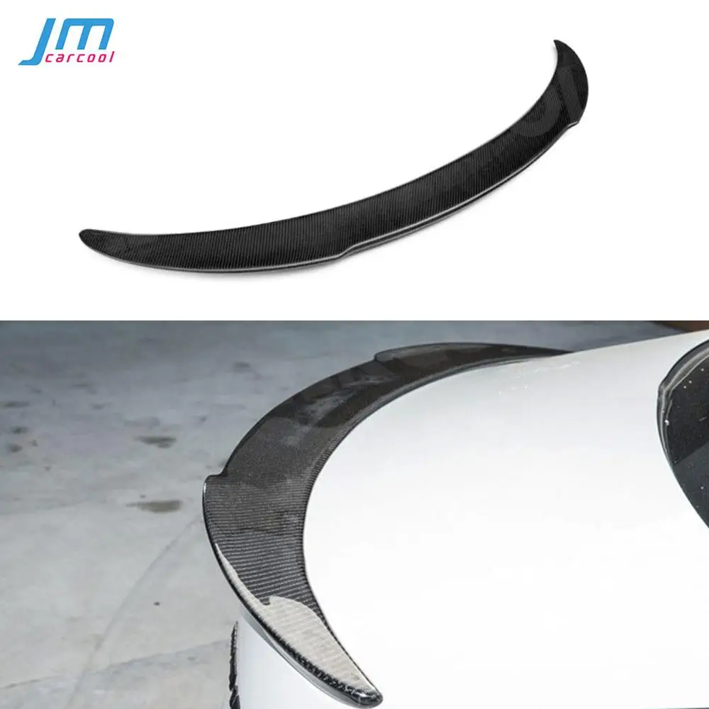 

Carbon Fiber Rear Trunk Spoiler For Benz CLA Class W117 CLA180 CLA200 CLA250 2013-2019 Boot Duck Wings With Red Line