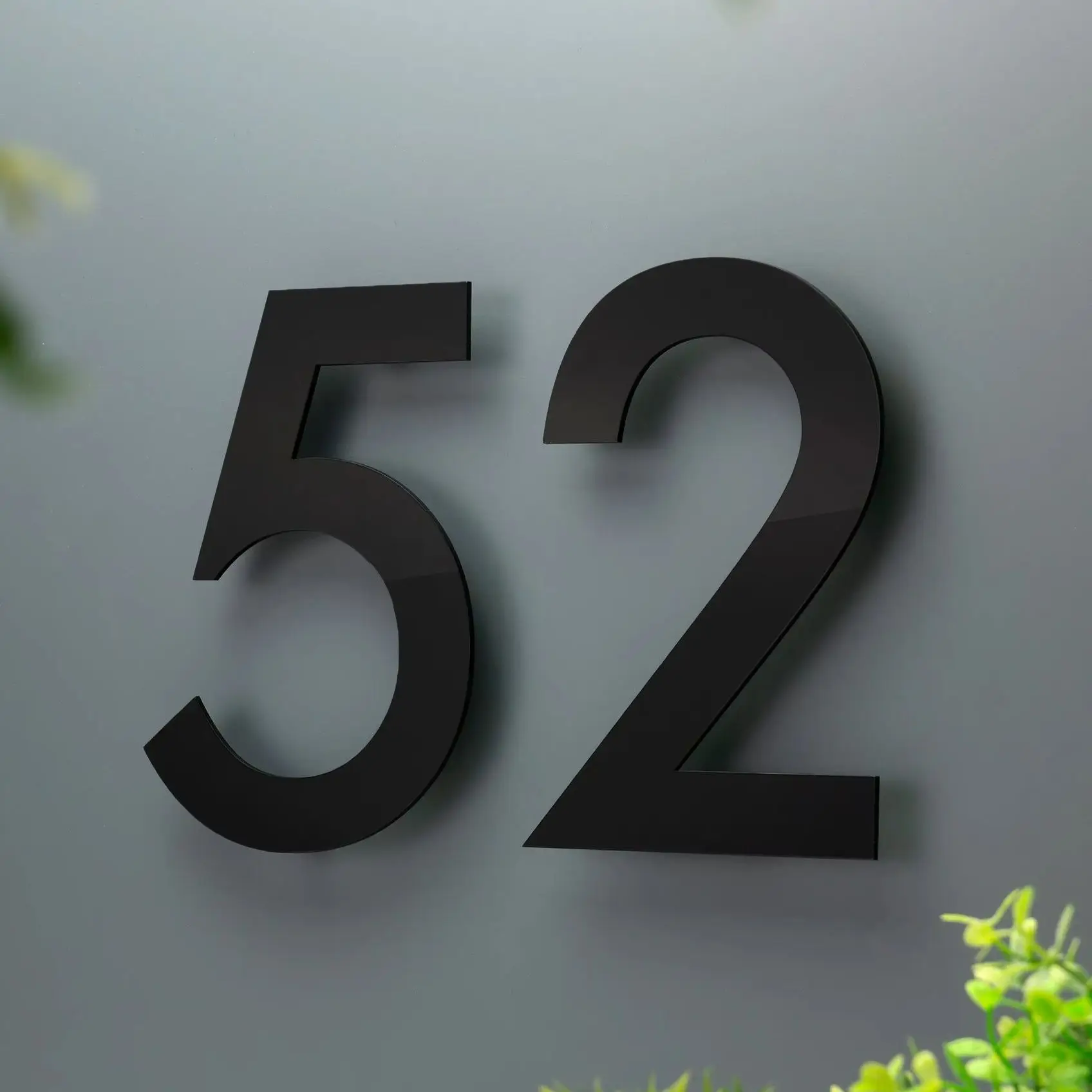 Big Size Modern House Numbers Art Deco House Numbers and Letters Address Numbers Acrylic House Sign