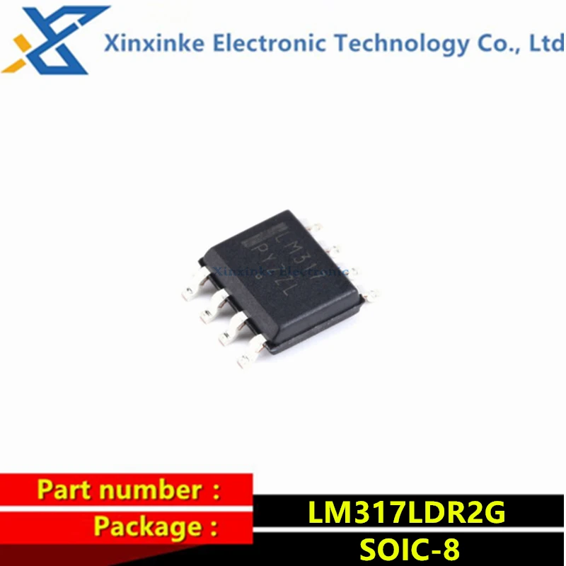 

20PCS LM317LDR2G SOIC-8 Marking：LM317 100mA Adjustable Output Linear Regulator Chip
