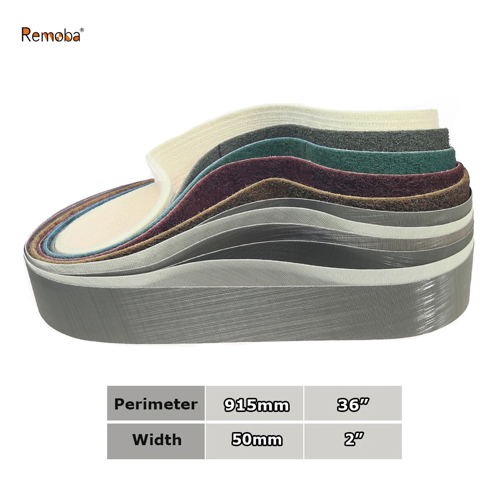 915x50mm Sanding Polishing Belts 2x36“ Abrasive Bands, Non-woven Nylon Fiber, Wool Felt, 305EA A3 A5, 237AA A6 A16 A30 A65