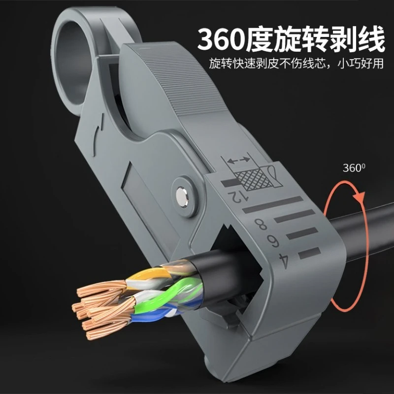 HT-330K Network Kit Combo Tool for RJ45 Crimping, Indentation, and Cable Termination