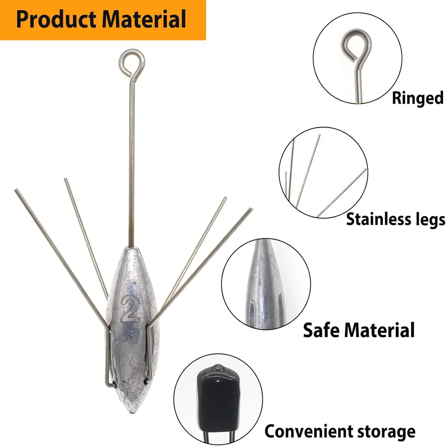 سبوتنيك ثقالة طويلة الذيل الصيد الأوزان المضادة للتمزق تصفح صب العنكبوت ثقالة للمياه العذبة المياه المالحة المحيط شاطئ الصب