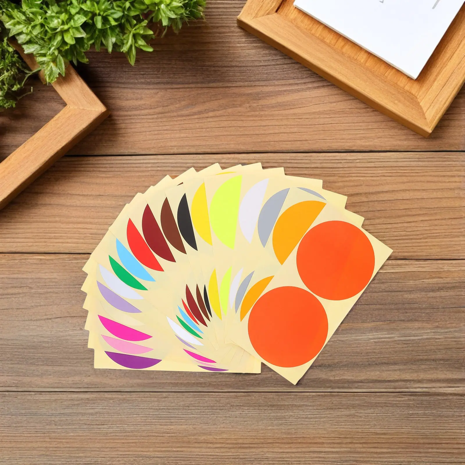

60 Sheets 4 Inch Round Color Coding Labels Stickers Assorted Bright Colors Strong Yet Removable Adhesive for Office School Home