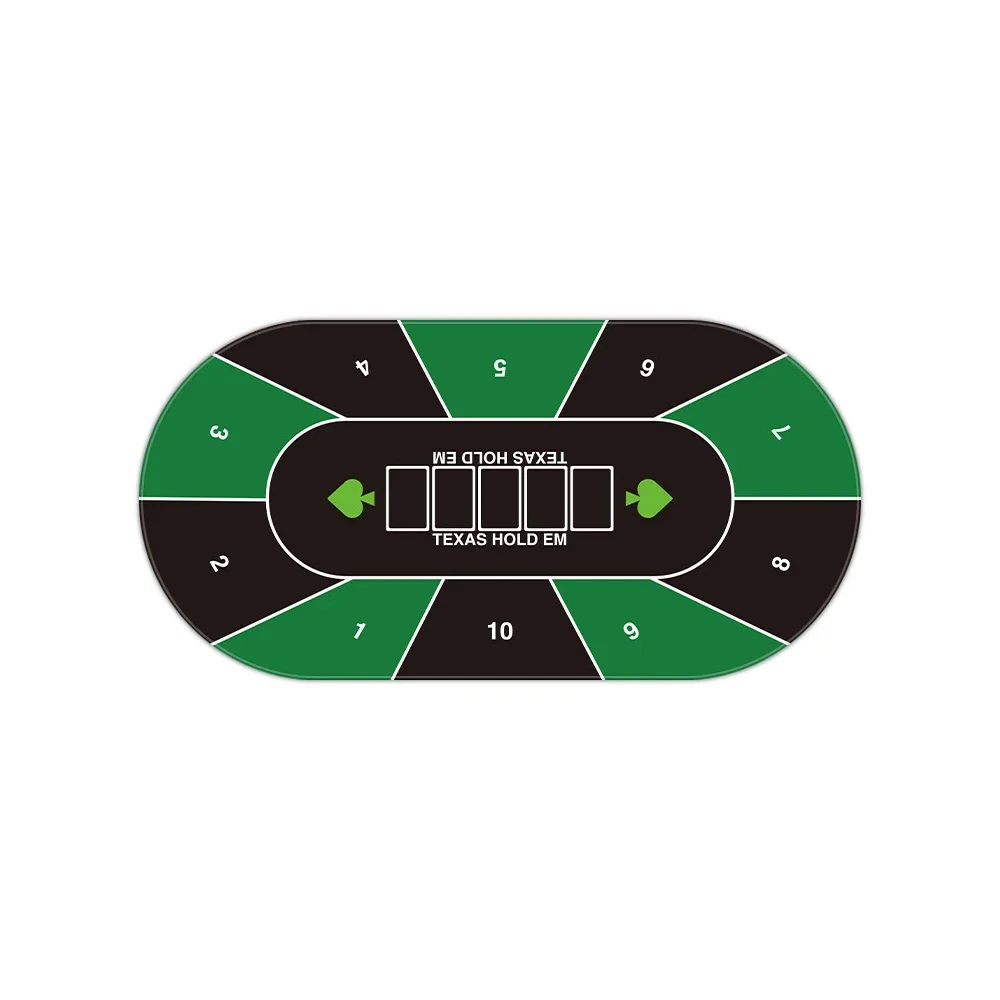 Silent and Anti-slip Texas Hold 'em Game Mat Party Non-slip Playing Card Mat Table Mat Holiday Gift Entertainment Accessories