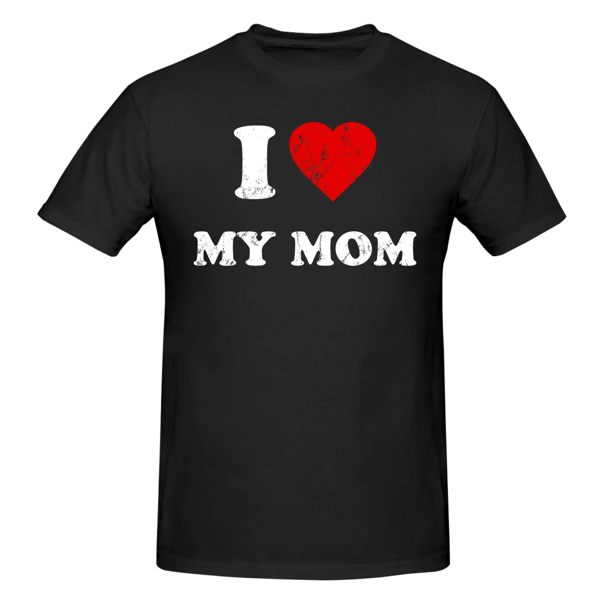 1 шт. забавная футболка из 100% хлопка My Forever Love, футболки с надписью Love you Mom, топы для мужчин