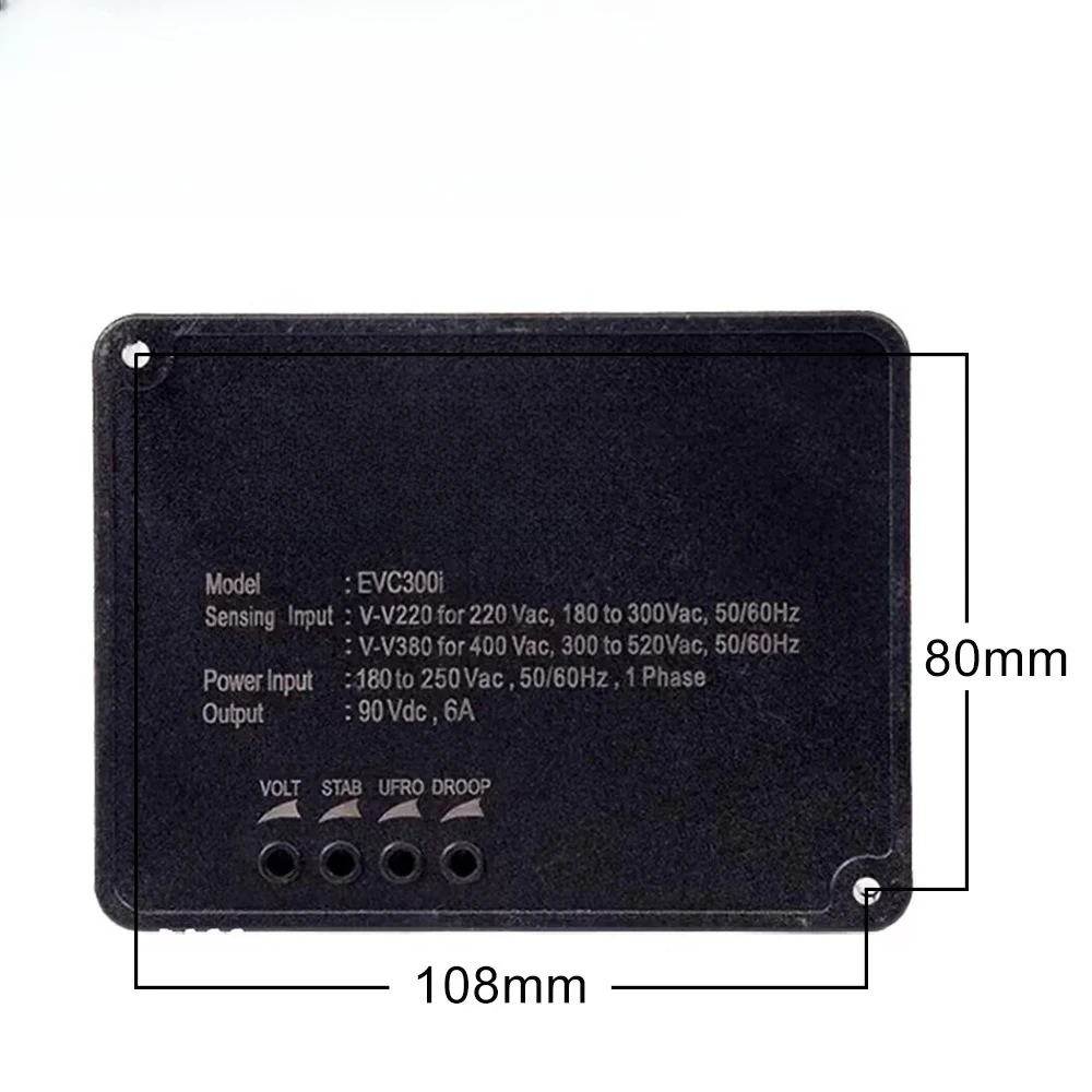 6A EVC300i AVR Automatic Voltage Regulator Stabilizer Brushless Generator Excitation Control Module