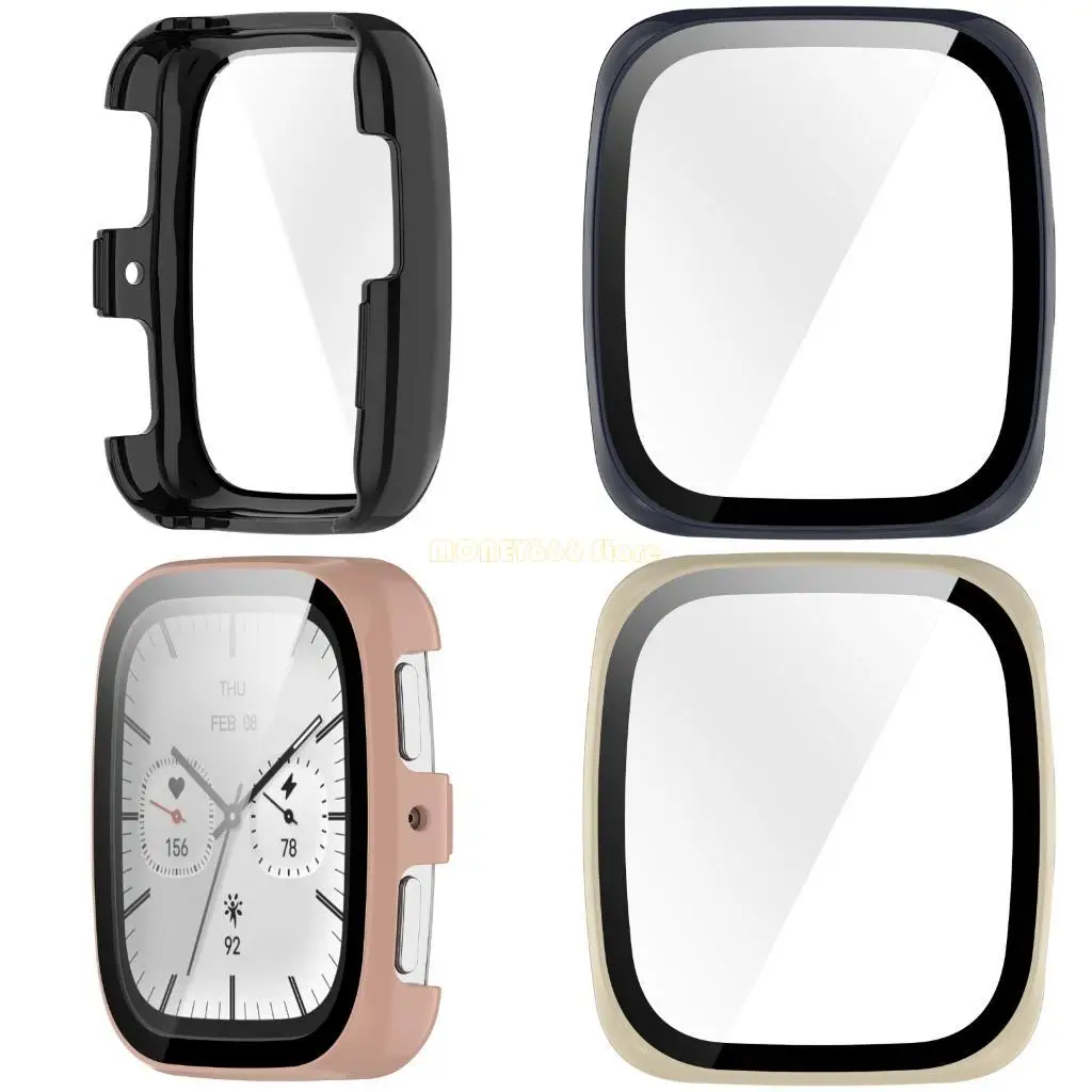 Active2 Square SmartwatchスクリーンプロテクターフィルムウォッチシェルのF62Cウォッチケース