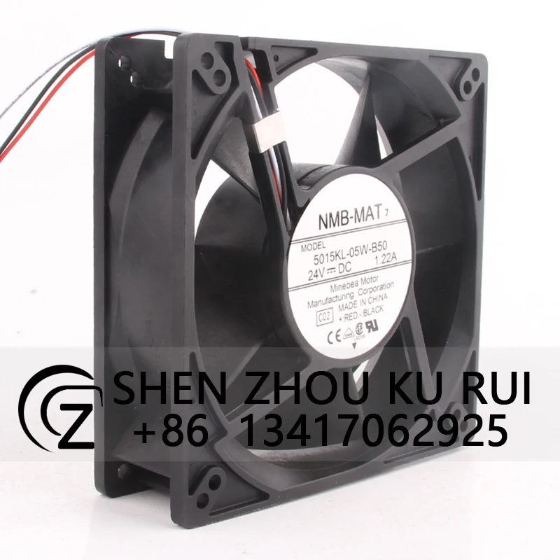 Case Fan for NMB 5015KL-05W-B50 127*127*38MM 24V 1.22A 12738 Large Air Volume Cooling Fan