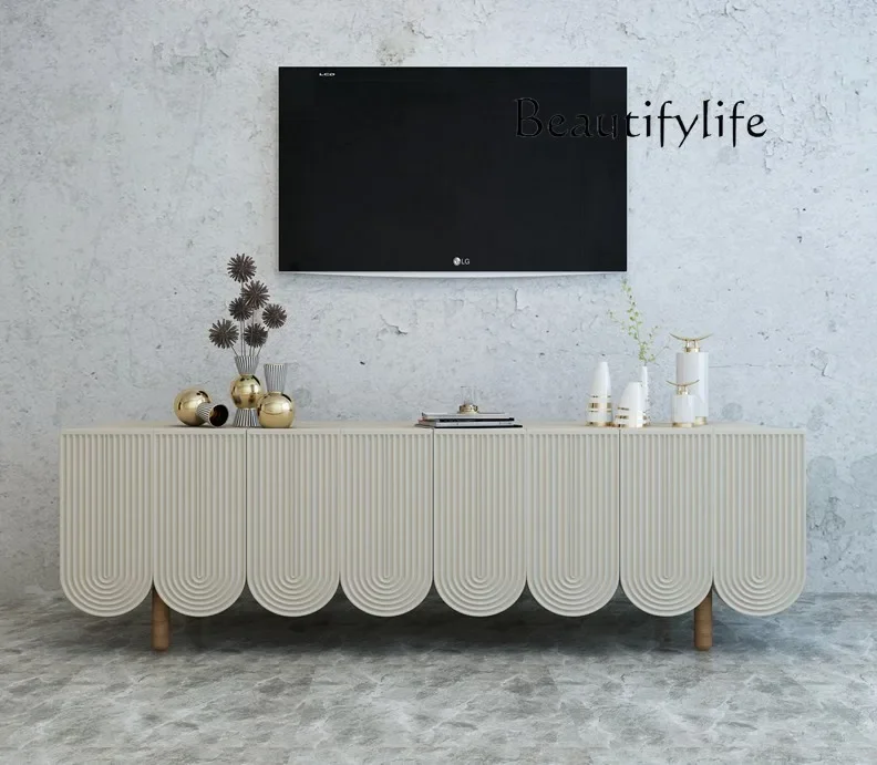 

BJ Nordic Simple TV Cabinet Living Room Long Cabinet Simple Modern TV Dining Side Cabinet Italian Designer