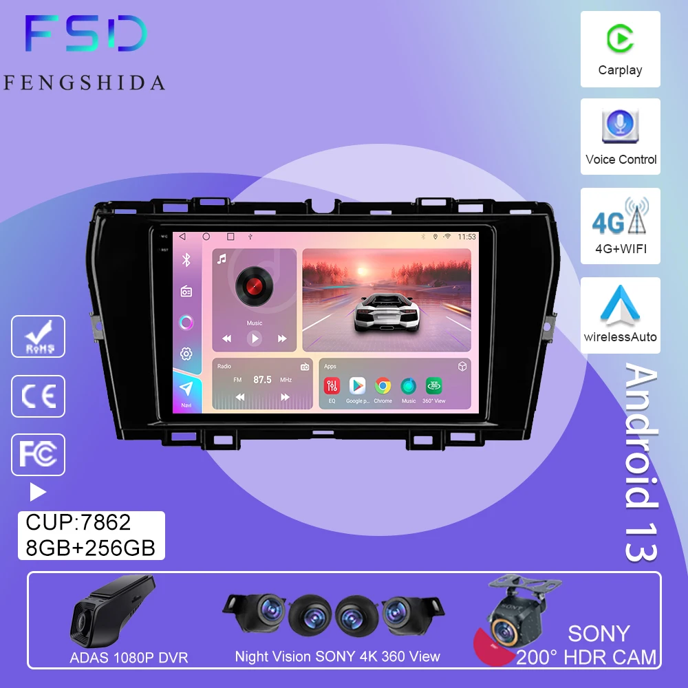 

Car Android For SsangYong Tivoli 2019 - 2021 Auto Radio Stereo Head Unit Multimedia Player GPS Navigation No 2din DVD 4G WIFI BT