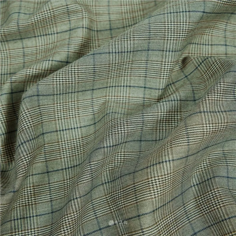 Mix fine-spun real wool fabric to make clothes suit pants and skirt design