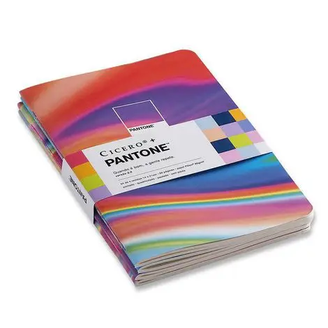 Pantone Mix Notes Notebook Different Miolos Kit 4 PCs 14x21 Holographicot7