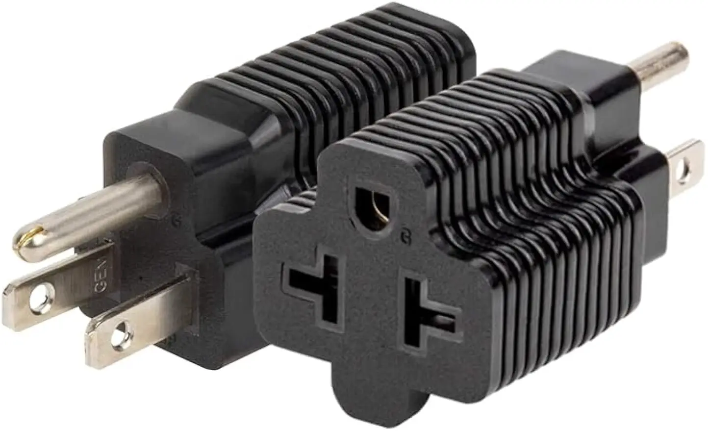 NEMA 5-15P to 5-15R/5-20R/6-15R/6-20R Power Conversion Plug,American Standard Male to Female Converter，USA Standard 3-pin 5-15P