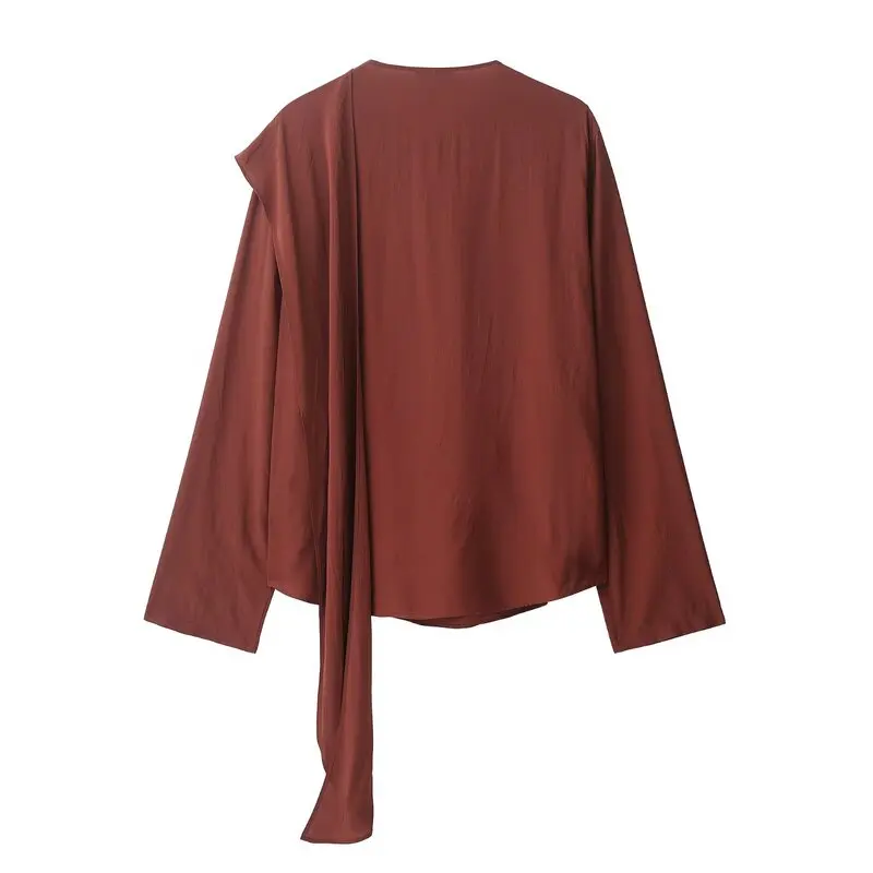 เสื้อคลุมยาวทรงหลวมสำหรับวัยรุ่นหญิง ดีไซน์ผูกโบว์อเนกประสงค์ รุ่น Ele Autumn 2025