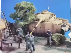 1/35 model kit resin kit Clean the barrel (5 people)