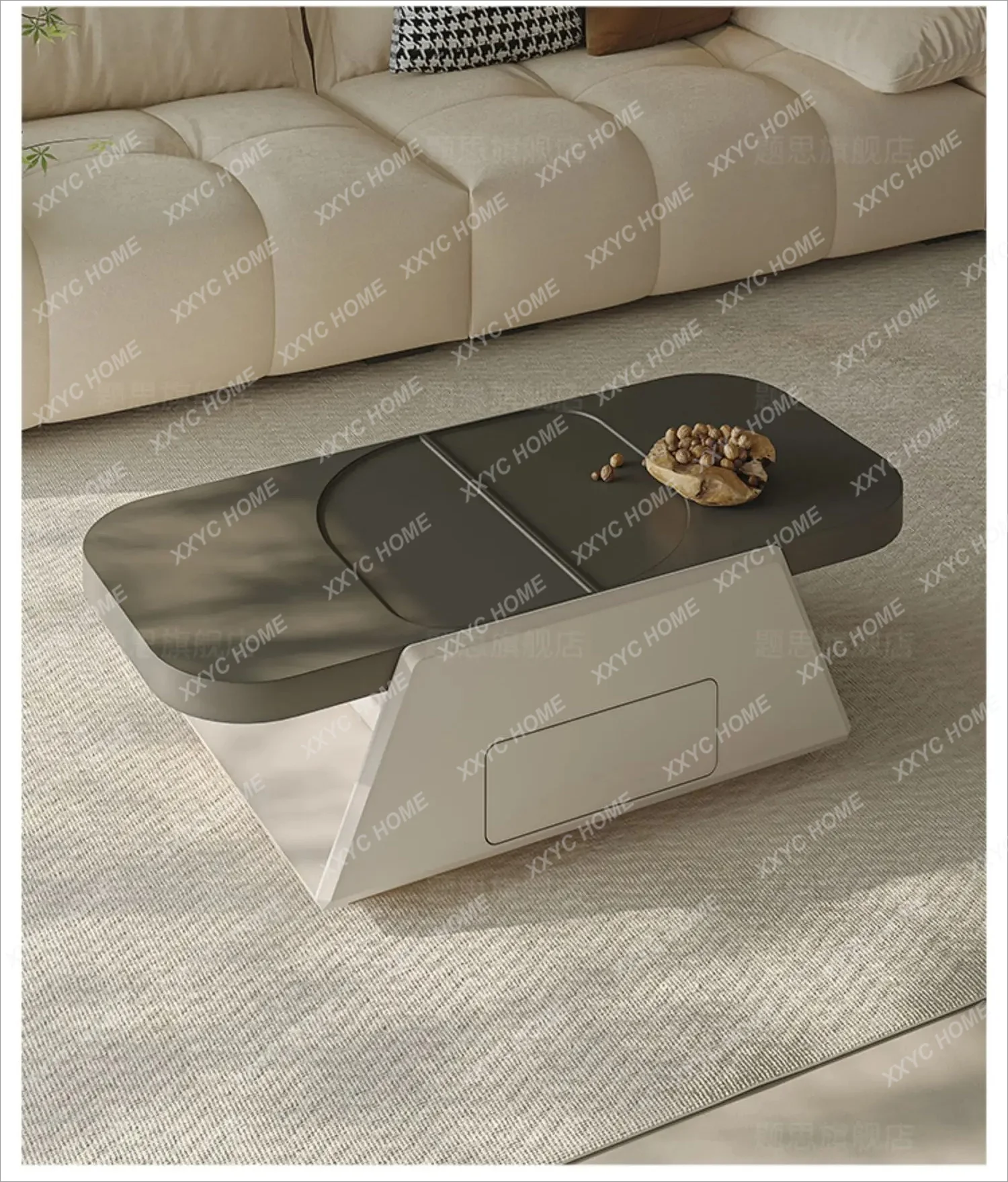 

new Zq Silent Style Coffee Table, Retractable, Small Apartment, Living Room, Home ss 26