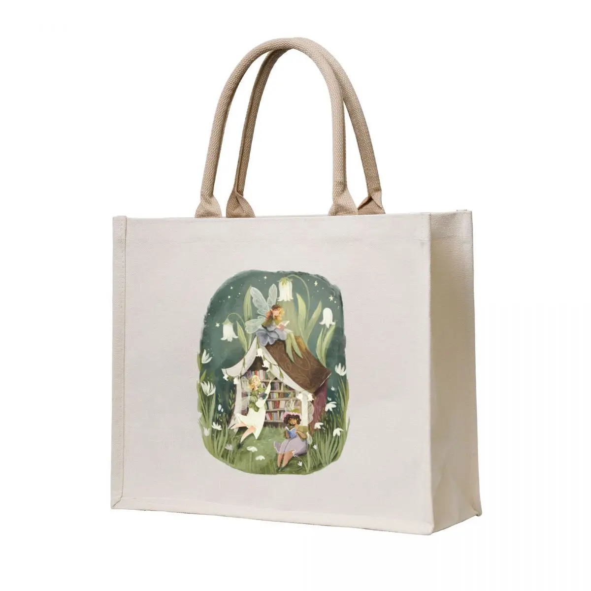 

Fairy Library Tote Bag tote bag women Reusable bags tote bag men Cloth