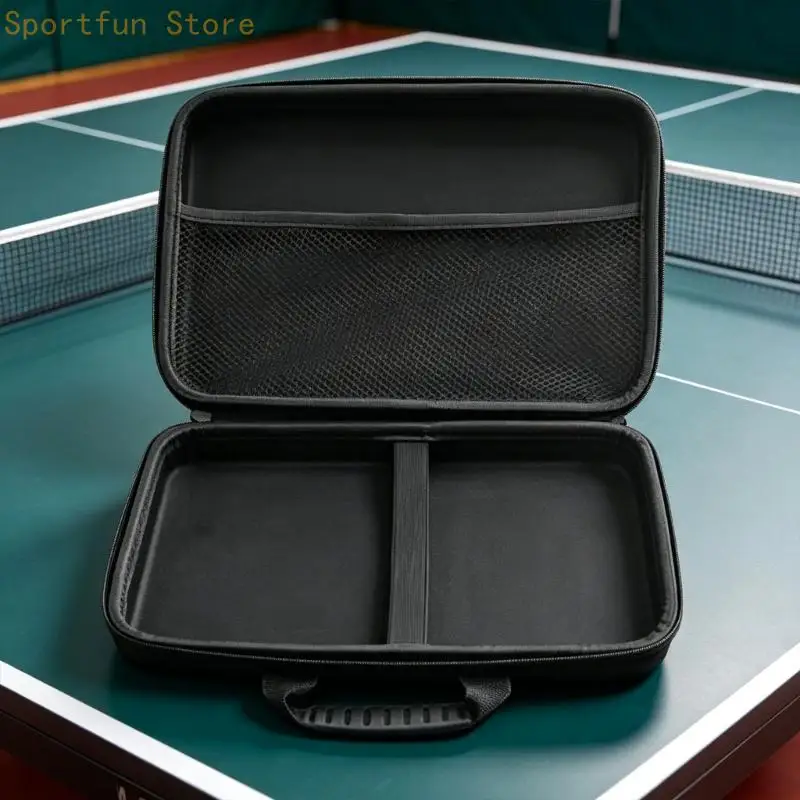 High Resistance Table Tennis Paddle Storage Case Cloth Texture for Daily Use with Spacious Interior and Secure Storage X7JD