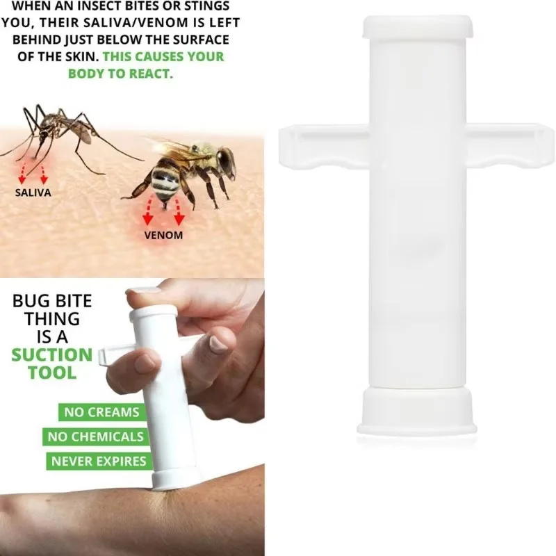 Vacuum Venom Extractor Outdoor Emergency Survival Kit Mosquito Bee Bites Detox Pump Itching Relief Device Tool Camping Equipment