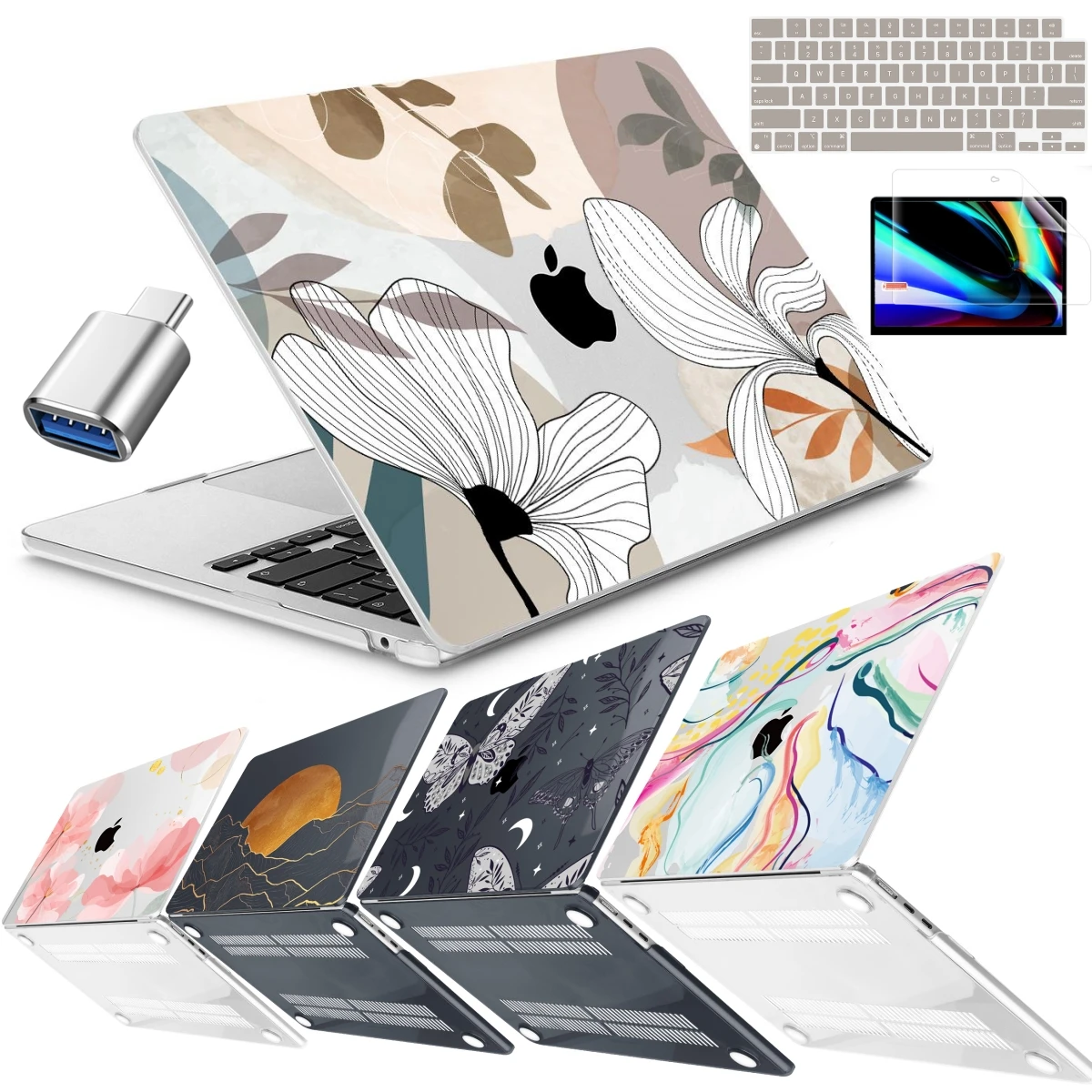 

Flower price Hard case for Macbook 2022 2023 M2 Air 15 13 A2941 A2681 13.6INCH case Retina Pro 14 15 16 A2442 A2485 M1 A2337