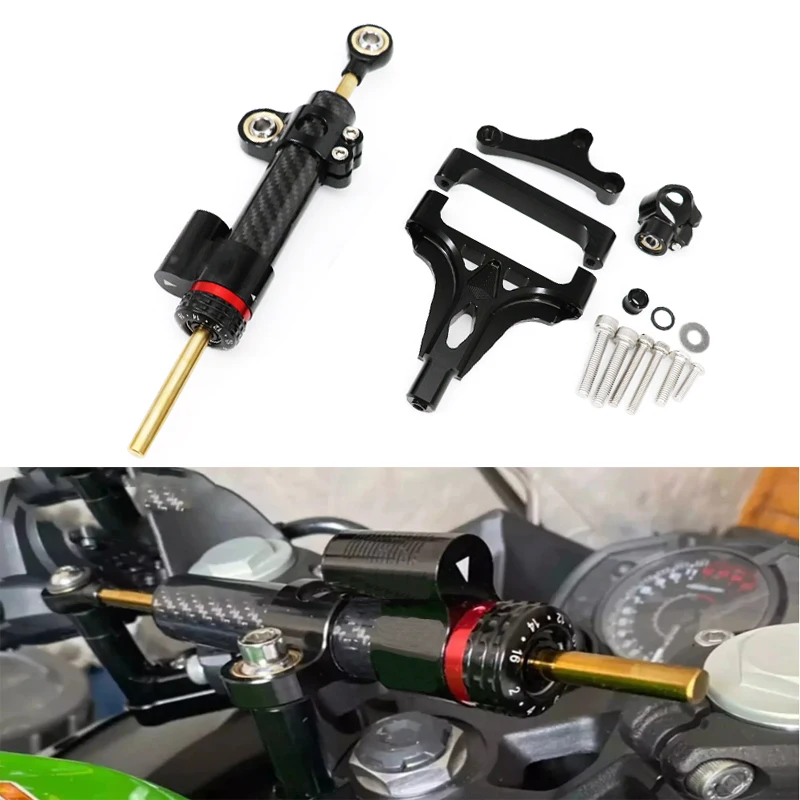 

Motorcycle Accessories Directional Damper Shock Absorber Stabilizer Steering Dampers Bracket For kawasaki Z1000 Z750 2003-2013